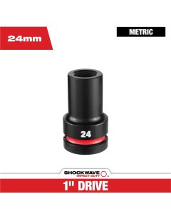Milwaukee Tool SHOCKWAVE&trade; Impact Duty 1" Drive 24MM Deep 6 Point Socket