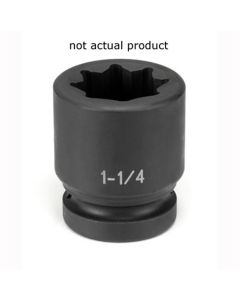 GRE4544S image(0) - Grey Pneumatic 1" Drive x 1-3/8" Standard - 8 Point Socket