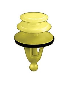 AUVECO AP18930 Triple Head Trim Panel Retainer, (13 mm Dia Top x 18 mm Dia Bottom) Head x (9 mm Dia x 18 mm L) Stem