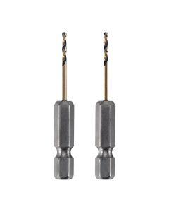 DWTDWA5004 image(0) - DEWALT 1/16" Black And Gold Ir Drill Bit-2Pc