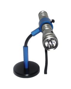 KILART65BL image(2) - Killer Tools Blue Anodized Flex Flashlight Grip