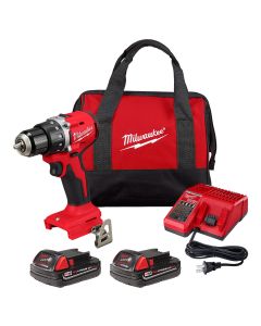 MLW3601-22CT image(0) - Milwaukee Tool M18 Compact Brushless 1/2 Inch Drill/Driver Kit