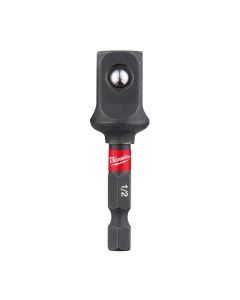 MLW48-32-5734 image(2) - Milwaukee Tool SHOCKWAVE 1/4" Hex to 1/2" Square Socket Adapter Bulk 10