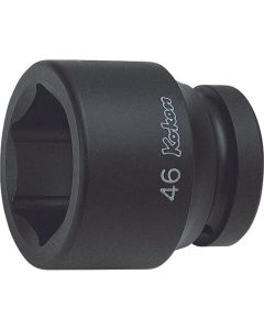 KKN18400M-18 image(0) - Ko-ken USA 18400M-18 1 Sq. Dr. Socket 18mm 6 point Length 57mm