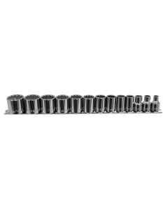 KTI22501 image(2) - K Tool International 13-PIECE 3/8 " DR 12-PT SAE SHA