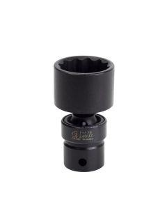 SUN240UZ image(0) - SUNEX 1/2" Dr. 1-1/4" 12 Point Universal Impact Socket