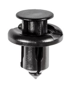 AVC19233 image(0) - AUVECO 19233 Push-Type with Drive Pin Front Bumper Retainer, 20 mm Dia Head x 13 mm L Stem, Nylon, Black