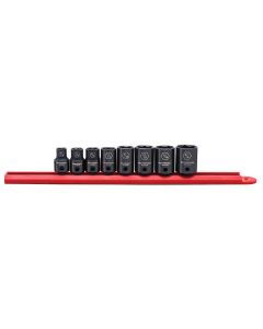 KDT84910N image(0) - GearWrench 8 Piece 3/8 Inch Drive 6 Point Standard Impact SAE Socket Set