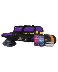 WZPDA21HDKIT image(0) - Wizards Products Wizards 12 HD DA21HDKIT Dual Action Big Throw Polisher and SSR Kit Combo, 6 in, 21 mm, 900 W, 7.5 A
