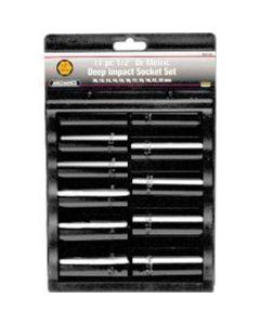 Wilmar Corp. / Performance Tool 11 Piece 1/2" Drive Met DW Impact Socket Set