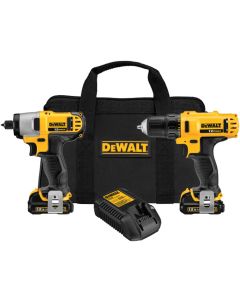 DWTDCK211S2 image(0) - DeWalt 12V MAX* Cordless Drill and Impact Driver Combo Kit with (2) 1.5 Ah Batteries and Charger
