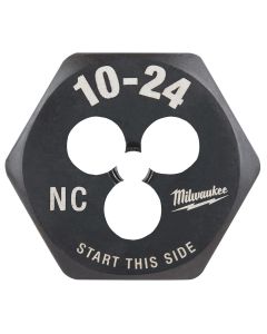 MLW49-57-5325 image(4) - Milwaukee Tool 10-24 NC 1-Inch Hex Threading Die