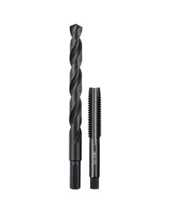MLW49-57-5560 image(2) - Milwaukee Tool 1/2"-13 NC Straight Flute Plug Tap & 27/64" Drill Bit