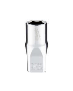 MLW45-34-9004 image(1) - Milwaukee Tool 1/4" Drive 9/32" SAE 6-Point Socket with FOUR FLAT Sides, Vanadium Steel, Chrome