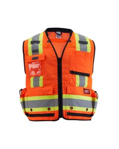 MLW48-73-5167 image(1) - Milwaukee Tool Class 2 Surveyor's High Visibility Orange Safety Vest - 2XL/3XL