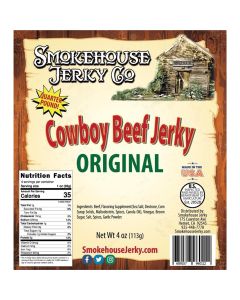 THS960112 image(0) - Tender Heifer Snack Co. Original Cowboy Cut Beef Jerky - 4 Ounce