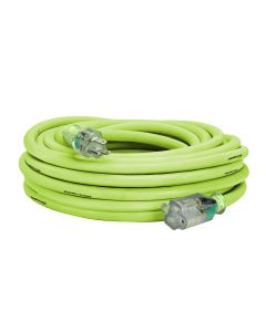 LEGFZ512835 image(0) - Legacy Manufacturing Flexzilla Pro Extension Cord, 12/3 AWG SJTW, 100', Outdoor, Lighted Plug