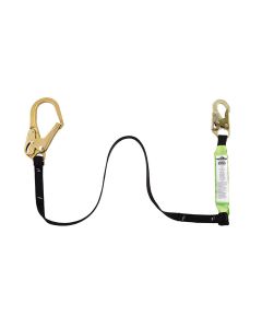 SRWV8104320 image(0) - PeakWorks Shock Absorbing Lanyards - Tear Pack 1" Webbing - Single Leg - Weight Capacity 130-310 Lbs - 6' (1.8 m) Adjustable