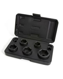 JSP42275 image(0) - J S Products (steelman) 5-Piece 3/8-Inch Drive Low Profile Oil Filter Socket Set