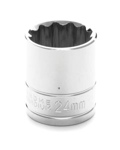 WLMW32824 image(0) - Wilmar Corp. / Performance Tool 1/2" Drive 24mm 12pt Socket