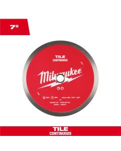 MLW49-93-9507 image(0) - Milwaukee Tool 7 inch Continuous Tile Diamond Blade