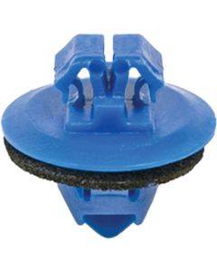 AUVECO 20687 Rocker Molding Clip, 17 mm Dia Head x 10 mm L Stem, Nylon, Blue