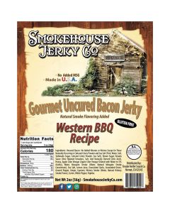 THS602822-749947 image(0) - Tender Heifer Snack Co. Western Barbecue Bacon Jerky - GLUTEN FREE -2 oz