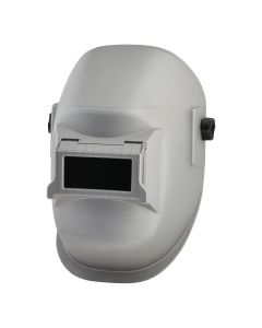 SRWS29411 image(0) - Sellstrom Welding Helmet - Passive - Nylon - Lift Front  - 2-inch x 4.25-inch Viewing Area - Shade 10 - Ratcheting Headgear - Silver - 290 Series