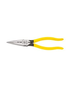 KLED2038N image(0) - Klein Tools Pliers, Needle Nose Side Cutters with Stripping, 8-Inch