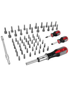 WLMW1784 image(0) - Wilmar Corp. / Performance Tool 66 pc. Screwdriver & Bit Set