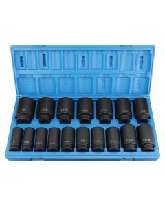 GRE8017D image(1) - Grey Pneumatic 3/4" Drive Deep Length Impact Set