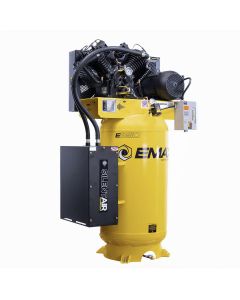 EMXES10V080V1K image(0) - EMAX Compressor  EMAX Silent Air 10HP 80-Gal Air Compressor &hyphen; 38CFM, Two-Stage, 4-Cylinder , Pressure Lube, Includes Maintenance Kit