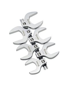 TIT17676 image(1) - Titan 6 Piece 1/2 Inch Drive SAE Jumbo Crowfoot Wrench Set