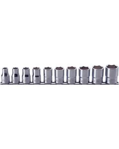 Ko-ken USA RS4400A/10 10 Piece 1/2 Sq. Dr. 6 point, SAE, Chrome Socket Set