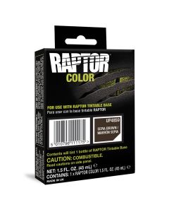 U Pol Products RAPTOR UP4859 Raptor Color, 1.5 fl-oz Pouch, Sepia Brown, 3:1 Mixing, 30 sq-ft Coverage