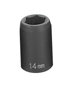 GRE2014M image(0) - Grey Pneumatic 1/2" Drive x 14mm Standard Socket