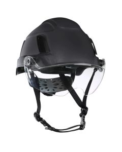 JCK22154 image(0) - Jackson Safety Safety Helmet - XS2-550 Series - Type 2+ - With Flip-Up Visor - Black