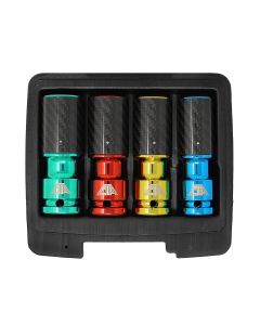 CTA4250 image(1) - CTA Manufacturing 4 Pc. Metric Lug Socket Set with Carbon Fiber Sleeves