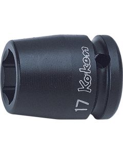 KKN14400A-9-16 image(0) - Ko-ken USA 14400A-9/16 1/2 Sq. Dr. Socket 9/16 6 point Length 38mm