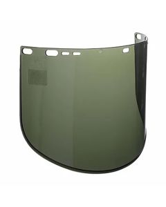 Jackson Safety Replacement Windows for F40 Propionate Face Shields - Dark Green - 9" x 15.5" x .060" - G Shaped - Unbound