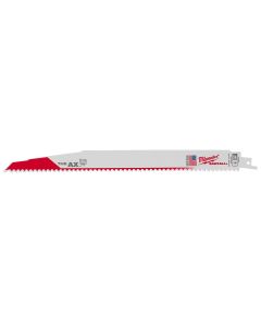 MLW48-01-2027 image(1) - Milwaukee Tool 12" 5 TPI The AX Demolition Wood Cutting Sawzall  Blade Bulk 25