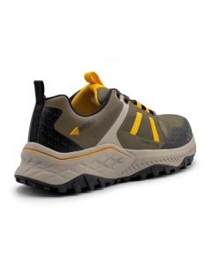FSIA1222-8W image(2) - Avenger Work Boots AERO Trail - Men's  Low Top Shoe - Composite Toe - CT |EH |SR - Olive / Yellow - Size: 8 - E - (Wide)