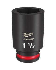 MLW49-66-6347 image(1) - Milwaukee Tool SHOCKWAVE Impact Duty  3/4"Drive 1-1/2" Deep 6 Point Socket
