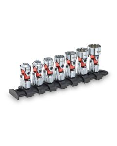 TIT66860 image(5) - Titan 7 pc. 1/4 in. Drive SAE Auto-Flex&trade; Universal Socket Set