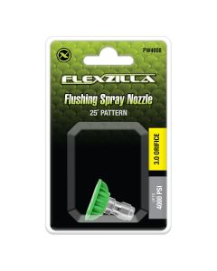 LEGPW4008 image(0) - Flexzilla Quick-Connect Flushing Spray Nozzle, 1/4", 25&deg;, Green, Stainless Steel/Plastic