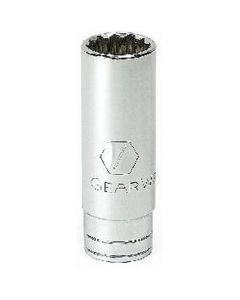 KDT80516 image(1) - GearWrench 3/8 Inch Drive 12 Point Deep SAE Socket 11/16 Inch