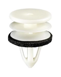 AVC20616 image(0) - AUVECO 20616 Triple Head Door Panel Retainer with Sealer, Nylon, White