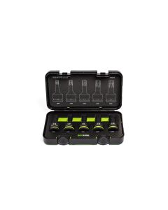 GETIHDM5S image(0) - Grip Edge Tools 5-PC 3/4" Dr Metric Impact RPT Hex Driver Set