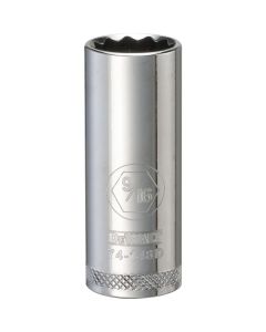 DEWALT 001Pc 38Dr Deep Socket-12Pt-9/16