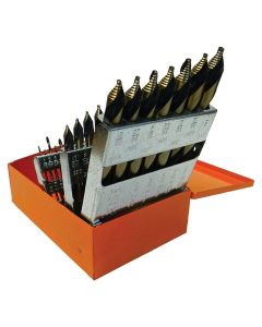 KNK29KK10 image(0) - KnKut KnKut 29 Piece Mechanics Length Step Point Drill Bit Set 1/16"-1/2" by 64ths